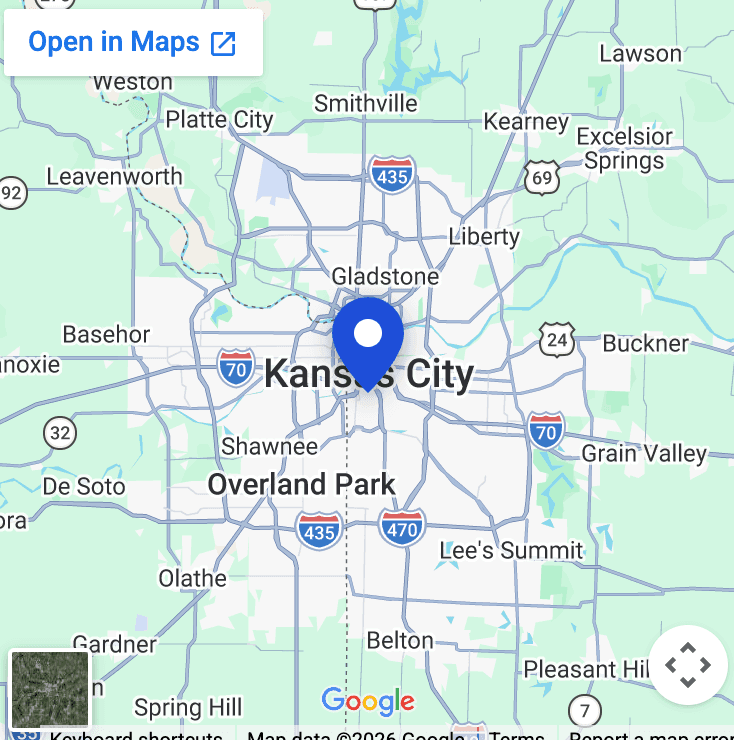 Greater Kansas City service area map